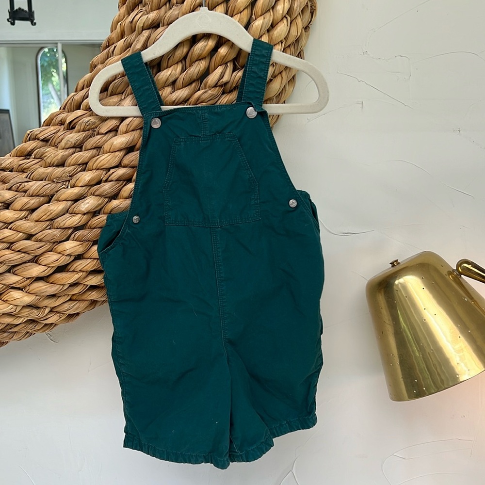 Boys petit bateau short overalls.